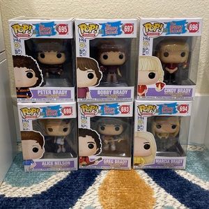 The Brady Bunch funko pop lot